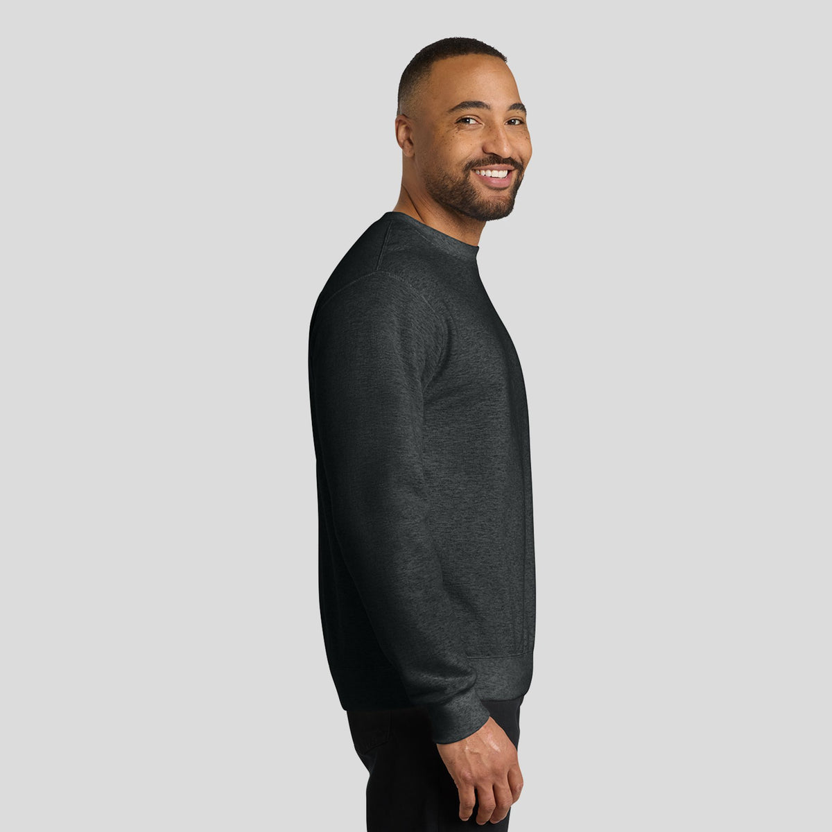 Core Fleece Crewneck Sweatshirt | Black Heather