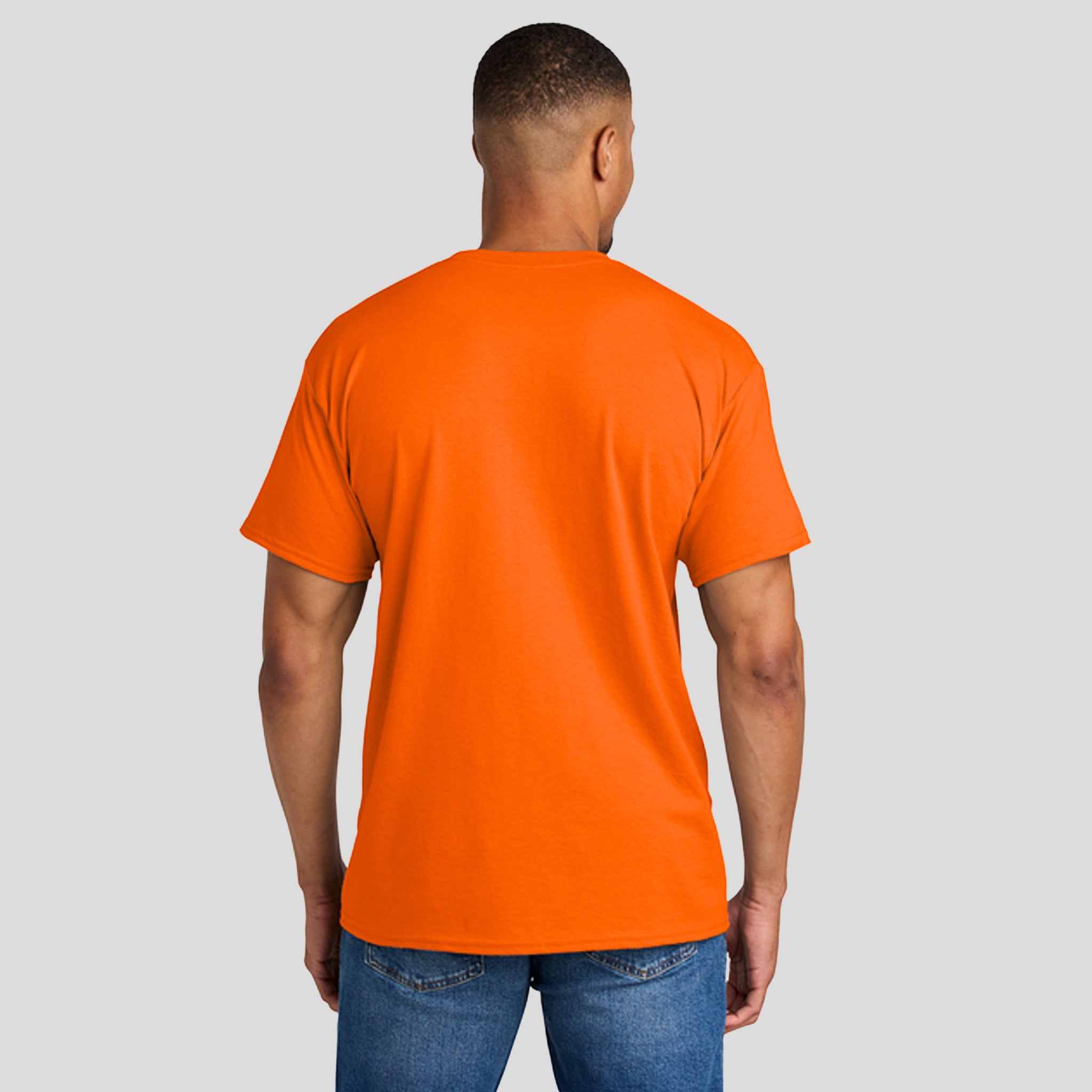 Gildanยฎ DryBlendยฎ 50 Cotton/50 Poly T-Shirt | Safety Orange