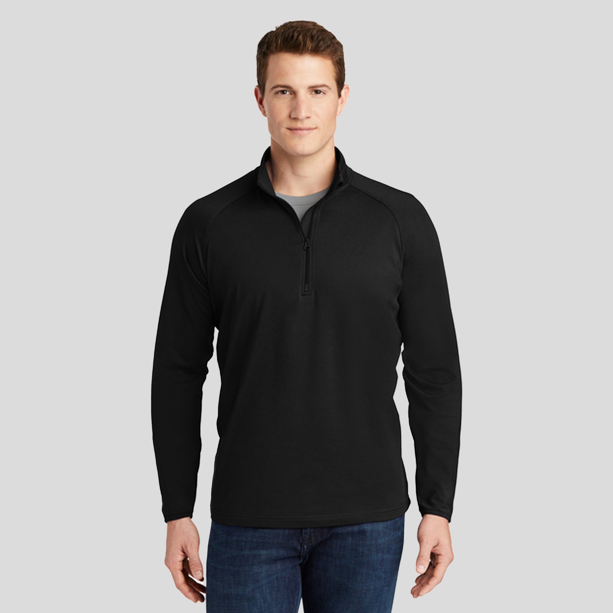 Sport-Wickยฎ Stretch 1/4-Zip Pullover | Black