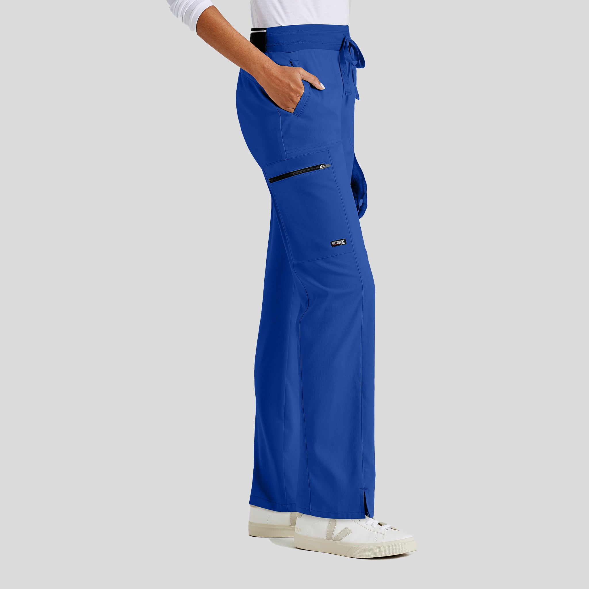 Kim 3-Pocket Mid-Rise Straight Leg Scrub Pant | Galaxy