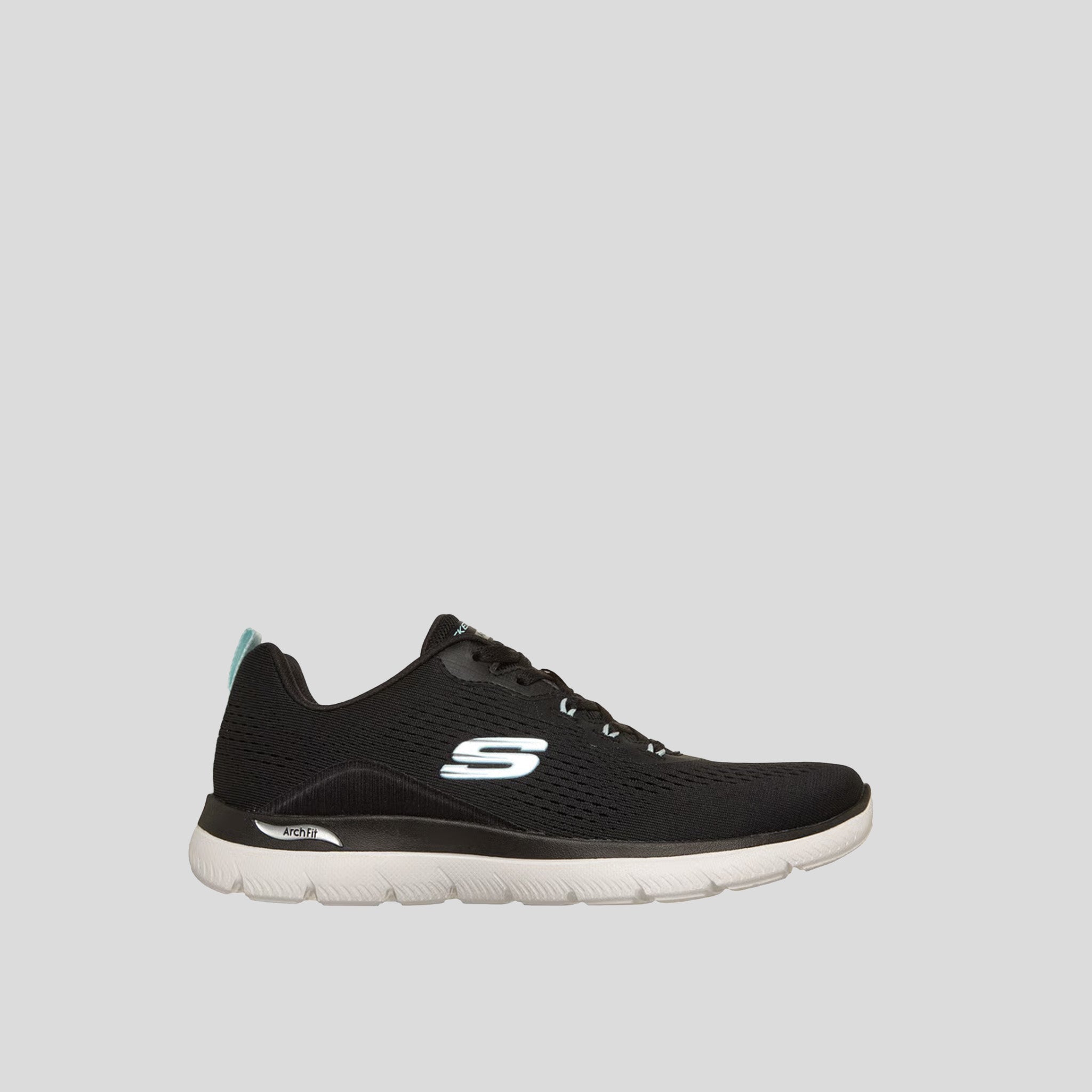 Women's Arch Fit Summits - Daily Flow | Black/Lt Blue